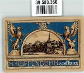Greiffenberg Gryfow Slaski Notgeldschein 50 Pfennig