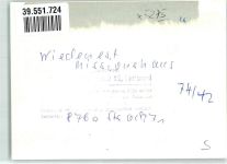 51702 W5275 Wiedenest Andruck Missionshaus und Ev. Kreuzkirche Ort handschriftlich