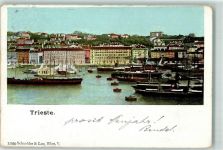 34100 Trieste / Triest / Trst 1907 Gebrauchsspuren Hafen