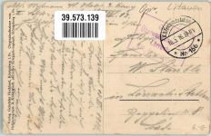 Wilna Vilnius 1916 Gebrauchsspuren Feldpost WK I Nr. 166 Überwachungsstelle Lörrach XIV:Armeekorps