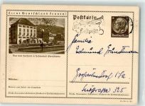 08301 O9408 Oberschlema Ganzsache Kurhaus Oldtimer