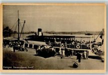 8261 Kampen Foto AK Hafen Motorboot