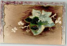 Landschaft Blätter 1906 Prägedruck