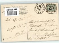 Landschaft Blätter 1906 Prägedruck