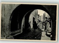Tetuan Foto AK Gasse Calle de Fez Tracht