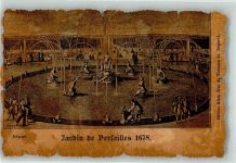 78000 Versailles Künstlerkarte Garten 1678