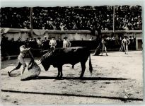 30000 Nimes 1949 Foto AK Stierkampf Tracht