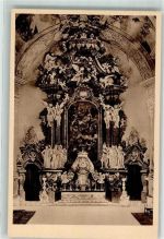 Grüssau Krzeszow Foto AK Abtei Kirche