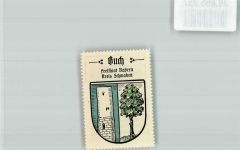 89290 W7919 Buch b Illertissen Vignette Wappen