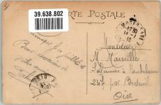 87000 Limoges 1916 - Justizgebäude Feldpost WK I Fankreich