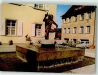 78333 W7768 Stockach , Baden - Denkmal Brunnen Auto Oldtimer