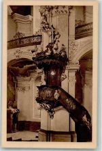 Grüssau Krzeszow Foto AK Abteikirche kanzel