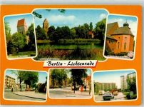 10115 W1000 Lichtenrade - Alte Dorfkirche Dorfteich Bahnhofstraße Bornnagenweg Kath. Kirche Kinderkrankenhaus Auto