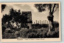 92100 Agrigento Foto AK Denkmal Tomba di Torone