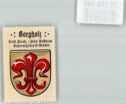 34434 W3532 Borgholz , Kr Warburg, Westf Vignette Wappen