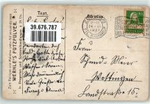 Werbung Wernles Putzpulver Schwan 1921