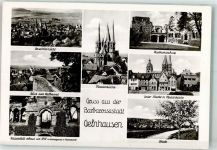 63571 W6460 Gelnhausen - Barbasrossaburg Unterer-Markt m. Marienkirche Kaiserplatz