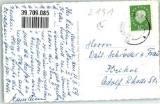 27499 W2000 Neuwerk Insel 1959 Foto AK Leuchtturm Hafen Sportboote