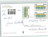 19370 O2850 Parchim Foto AK Kirche St. Georgen Kirchenorgel