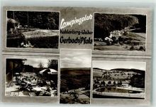 67813 W6761 Gerbach , Pfalz Foto AK Campingplatz Gasthaus Schwimmbad Kahlenberg-Weiher