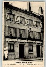 52200 Langres Foto AK Gasthaus Pension Jeanne d´Arc