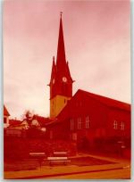 63477 W6457 Dörnigheim FOTO KEINE AK Ev. Kirche Ort handschrfitlich Foto Original aus Archiv eines Ansichtskartenverlags
