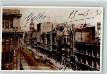 Melbourne 1931 Foto AK Bourke Street Straßenbahn Auto Australien