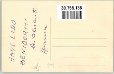 Benidorm Foto AK Ort handschriftlich Pension Haus Lido