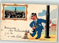45340 Beaune-la-Rolande 1953 - Humor Hund Trinker