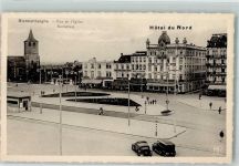 Blankenberghe Blankenberge Foto AK Hotel du Nord Kirche Auto Oldtimer Rue de l´Eglise