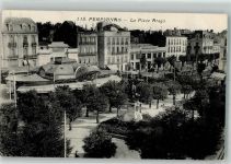 66000 Perpignan Foto AK Denkmal La Place Arago
