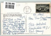 Lake Placid 1957 Foto AK Weihnachtsmann Rentiere North Pole Wilmington Winter