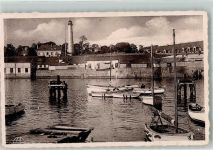 56100 Lorient Foto AK Hafen Leuchtturm Kaserne