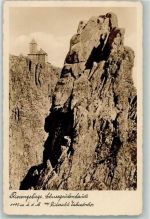Petersdorf Piechowice Foto AK Rübezahl Zahnstocher Riesengebirge Schneegrubenbaude