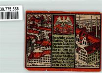 99610 O5230 Sömmerda 1921 Notgeldschein Eine Mark Dreyse`s Geburtsstadt
