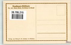 sign. Welti Albert Die Walze der Kunst Nr. 189 Verlag Georg D.W. Calwey Kunstwart Postkarte Künstlerkarte