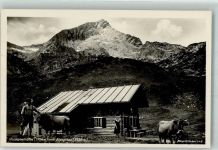 Hochalmhütte Foto AK Hüttenstempel Foto Huber