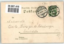 W7800 Freiburg im Breisgau Velten Verlag Nr. 35 Kley, H. 1899 Lithographie / Künstlerkarte