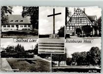 49324 W4520 Laer b Melle, Wiehengeb Foto AK Schützenhaus Kriegerdenkmal Am Paulbrink Am Thie