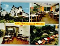 23714 W2423 Bad Malente-Gremsmühlen Werbe AK Cafe Pension Voss am Kurpark