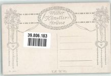 sign.Ascher Eine junge Frau in südländischer Tracht Verlag Wiener Kunst Nr. 2843 Fächer Künstlerkarte
