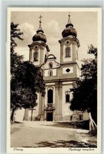 Tihany Foto AK Abtei- Kirche