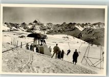 Ski Winter Nebelhorn Bergstation Sessellift Foto AK