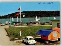 23714 W2423 Bad Malente-Gremsmühlen - Campingplatz und Bootsanleger am Dieksee VW Käfer