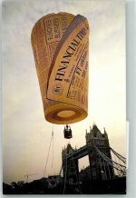 London Heißluftballon Tower Bridge Ballon Foto AK