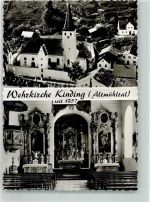 85125 W8079 Kinding Foto AK Wehrkirche