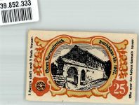99830 O5908 Treffurt 1921 Notgeldschein 25 Pfg. ehem. Kurmainzisch. Amtshaus bis 1802