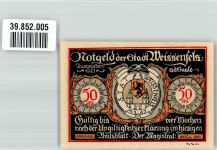 06667 O4850 Weißenfels , Saale 1921 Notgeldschein 50 Pfg Schusterstadt