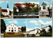 74740 W6962 Sennfeld , Baden Gebrauchsspuren Kirche Denkmal FOTO KEINE AK