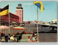 W8000 Riem Flugzeug Tower Kinder Flughafen Foto AK